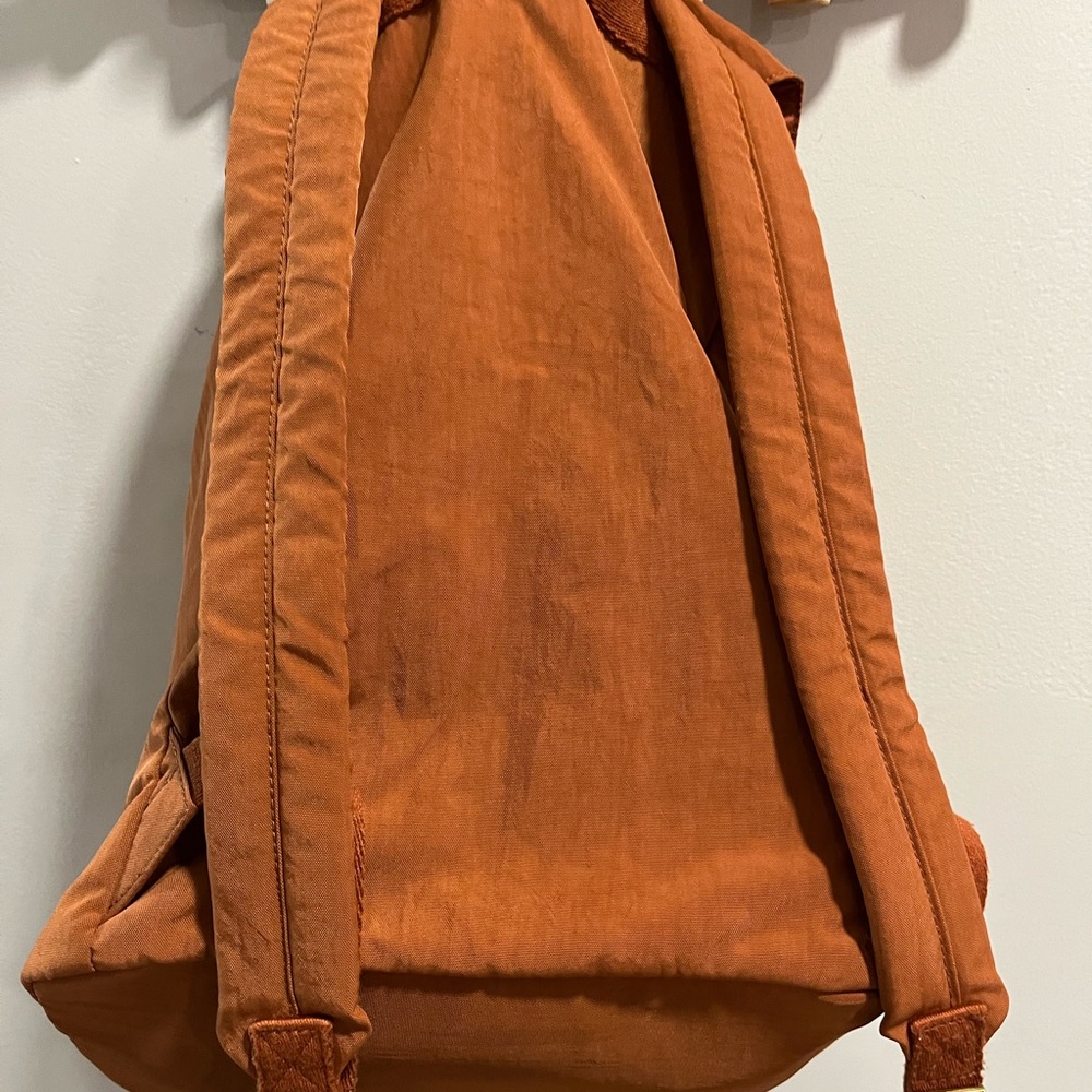 Universal Thread Orange Drawstring Backpack with Front Pockets - Picture 5 of 8